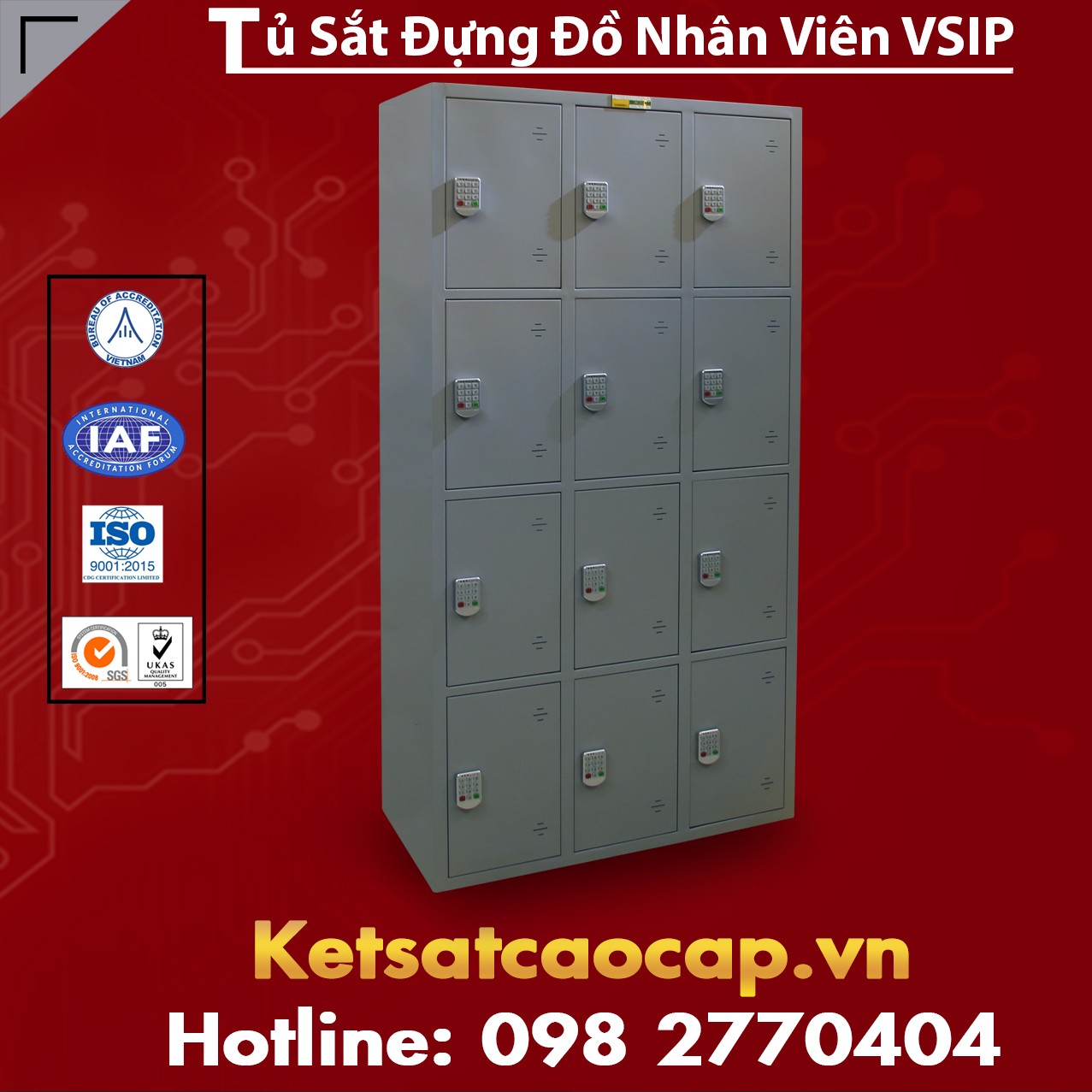 Tủ Locker 12 ngăn Chất Lượng Cao Tiêu Chuẩn Singapor chất lượng cao